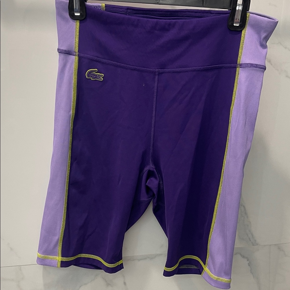 Lacoste Two-Tone Purple Sports Shorts